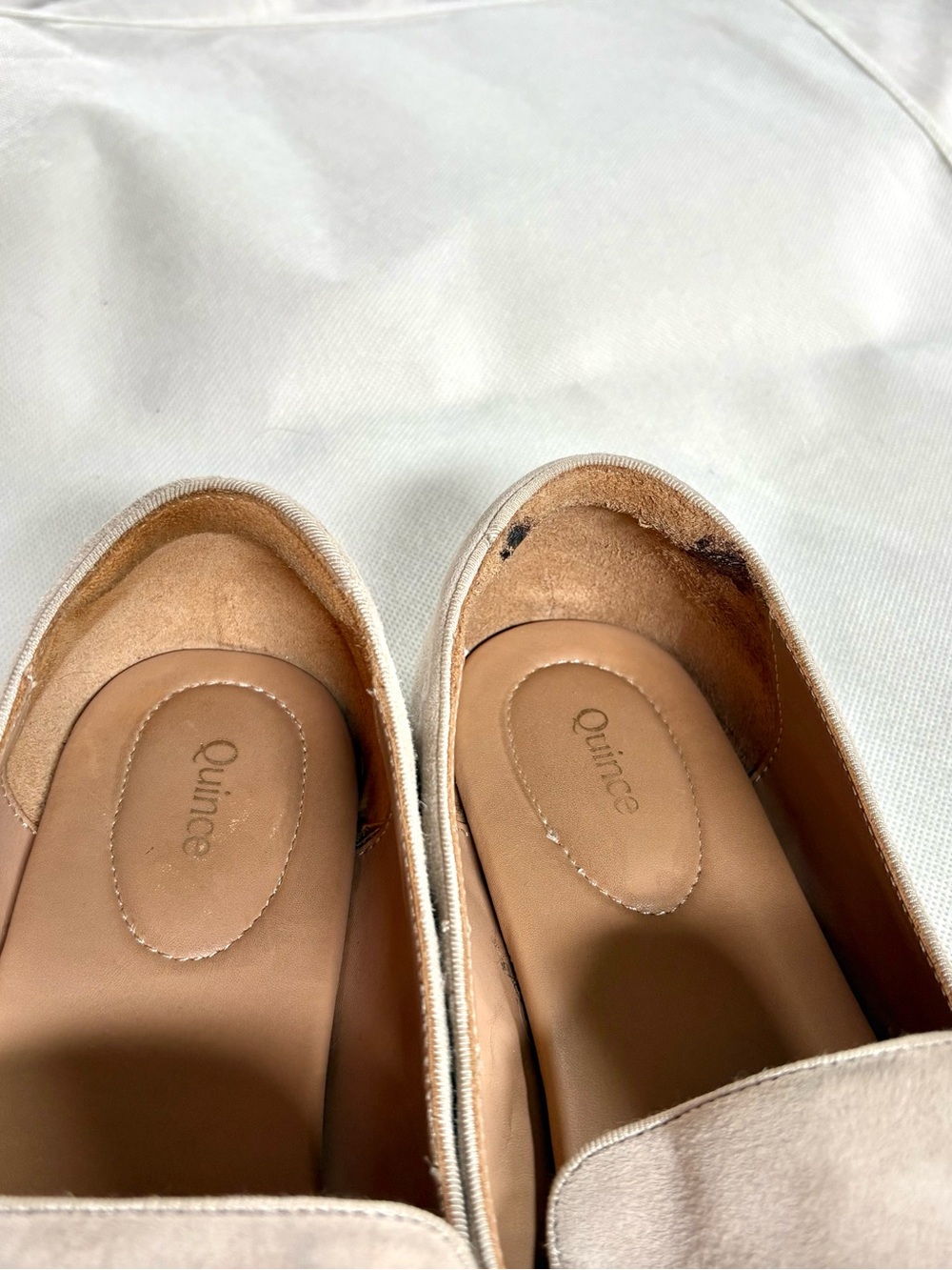 Quince Italian Sheep Suede Leather Lined Slipper Loafer size 10 - Picture 7 of 11